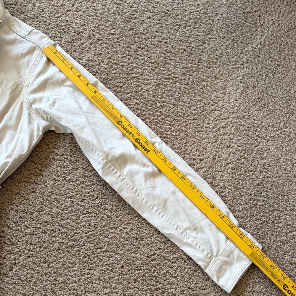 GAP Beige Cream Utility jacket size Small Cotton pockets drawstring waist - Picture 5 of 13